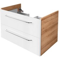 Waschtischunterschrank milano / Badschrank mit Soft-Close-System / Maße (b x h x t): ca. 80 x 49,5 x 48 cm / Waschbeckenunterschrank mit 2 Schubladen von Fackelmann