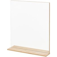 Fackelmann - Spiegelelement finn / Badspiegel mit Ablage / Maße (b x h x t): ca. 60 x 69,5 x 13,5 cm / hochwertiger rechteckiger Spiegel fürs von Fackelmann