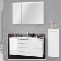 Fackelmann - Waschtischunterschrank inkl. Keramikbecken b.perfekt / Badschrank mit Soft-Close-System / Maße (b x h x t): ca. 103 x 51 x 48 cm / von Fackelmann