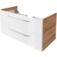 Waschtisch-Unterschrank milano / Badschrank mit Soft-Close-System / Maße (b x h x t): ca. 100 x 49,5 x 48 cm / Waschbeckenunterschrank mit 2 von Fackelmann