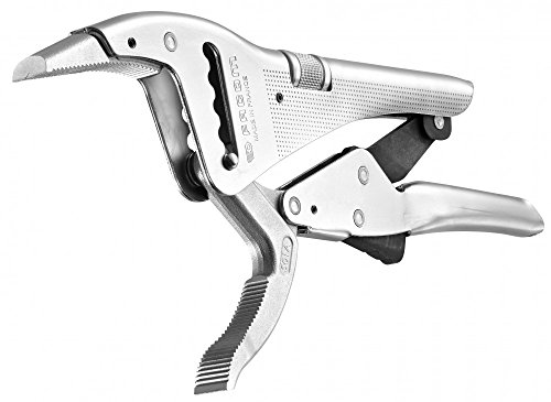 FACOM Gripzange mit langen Backen 501A (17 mm breite Backen, obere Backe mit Rille zum Halten von Rohren, mit nur einer Hand verwendbar, große Kapazität durch 5-fach verstellbares Rillengewerbe) von Facom