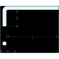 FACOM Winkel-Stiftschlüssel kurz Sechskant 23 mm von Facom