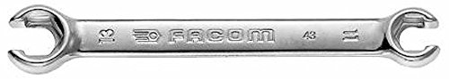 FACOM offener Ringschlüssel mit Anschlagkante,6 Kant,Länge 124 mm,SW 10x11, 1 Stück, 43.10X11 von Facom