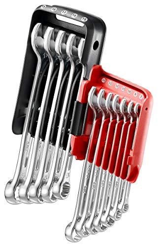 FACOM 440.JP12A Set mit 12 Ringmaulschlüsseln, metrisch, auf Handtasche, Silber FACOM 440.JP12A Set mit 12 Ringmaulschlüsseln, metrisch, auf Handtasche, Silber von Facom