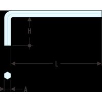 82H.7 Stiftschluessel kurz Sechskant 7 mm - Facom von Facom