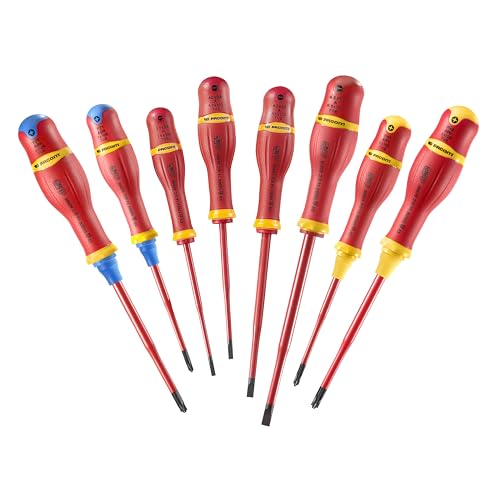 Facom ATB.J8TVE PROTWIST® SLIM BORNEO® Schraubendreher, isoliert, 1000 V, für gemischte Abdrücke, 8 Stück Facom ATB.J8TVE PROTWIST® SLIM BORNEO® Schraubendreher, isoliert, 1000 V, für gemischte Abdrücke, 8 Stück von Facom