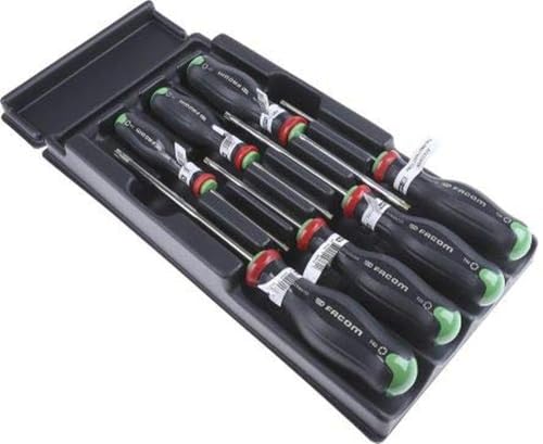 Facom MOD.ATX PROTWIST® Schraubendreher-Module für TORX PLUS®-Schrauben in thermogeformter Schale, 840 g, Schwarz von Facom