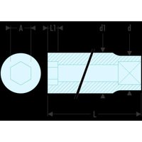 R.5 Steckschluessel 1/4' 6-Kant 5mm - Facom von Facom