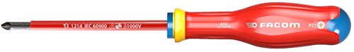 Facom ATD1X100VE Protwist® Edelstahl isoliert 1000 V für Kreuzschlitzschrauben Pozidriv® – runde Klinge ummantelt Facom ATD1X100VE Protwist® Edelstahl isoliert 1000 V für Kreuzschlitzschrauben Pozidriv® – runde Klinge ummantelt von Facom