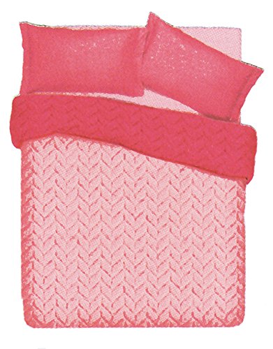 Facondini Steppdecke Double Face, Mikrofaser 120 x 190 cm Rosa/Fuchsia von Facondini