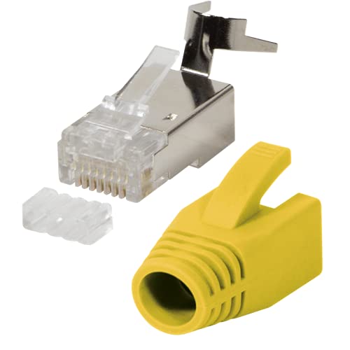 FACONET 10er Pack RJ45 Netzwerkstecker CAT 7A CAT 6A CAT7 bis 10 Gigabit Crimp Stecker Modular Steckverbinder Knickschutz Hülle Verlegekabel Netzwerk LAN Patchkabel cat7 cat8.1 AWG23 Einführhilfe FACONET 10er Pack RJ45 Netzwerkstecker CAT 7A CAT 6A CAT7 bis 10 Gigabit Crimp Stecker Modular Steckverbinder Knickschutz Hülle Verlegekabel Netzwerk LAN Patchkabel cat7 cat8.1 AWG23 Einführhilfe von Faconet