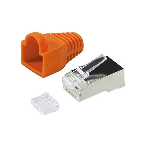 Faconet 20er Pack RJ45 Netzwerkstecker Crimpstecker CAT 6 STP mit Einfädelhilfe und Knickschutz in Orange geschirmt Steckverbinder Crimp Stecker LAN Patchkabel Netzwerkkabel CAT6 cat.7 RJ 45 Faconet 20er Pack RJ45 Netzwerkstecker Crimpstecker CAT 6 STP mit Einfädelhilfe und Knickschutz in Orange geschirmt Steckverbinder Crimp Stecker LAN Patchkabel Netzwerkkabel CAT6 cat.7 RJ 45 von Faconet
