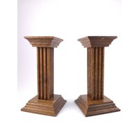 Kerzenständer Aus Holz - Zweier-Set Wohndekoration Vintage Kerzenständer Aus Holz - Zweier-Set Wohndekoration Vintage von Factory23