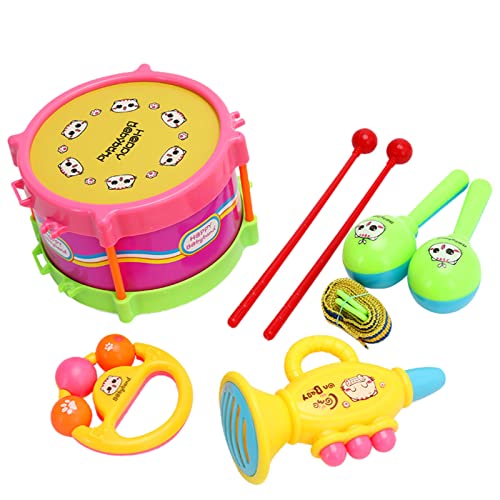 Baby Mädchen Geschenke Kleinkind Musikinstrumente 1 3 Baby Musik Spielzeug 6 12 9 18 Monate Säugling 1. Geburtstag Mädchen Geschenke für 1 2 Jahre Kinder Vorschule Lernspielzeug (Pink, One Size) von Factorys