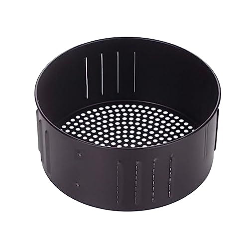 Factorys Ersatzkorb für Luftfritteuse, Brotform, stabil, praktisch, wiederverwendbar, 3,5 l, 21 x 10 cm Heißluftfritteuse Für Ofenherde (Black, One Size) von Factorys