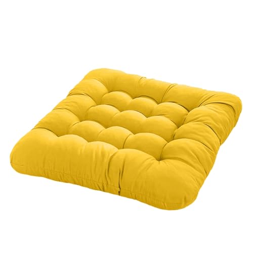 Factorys Sitzkissen Stuhlkissen 40x40cm für Indoor und Outdoor aus Baumwolle Stuhlauflage Bodenkissen Stuhl Polster Kissen eckig von Factorys