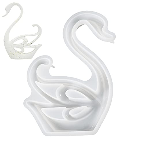 3D Schwanenform,Epoxidformen Silikon - 3D Schwan Harz Silikonform Schwan Silikon Aromatherapie Form DIY Große Resin Silikonform, Silikonform Tiere Epoxidharz von Facynde