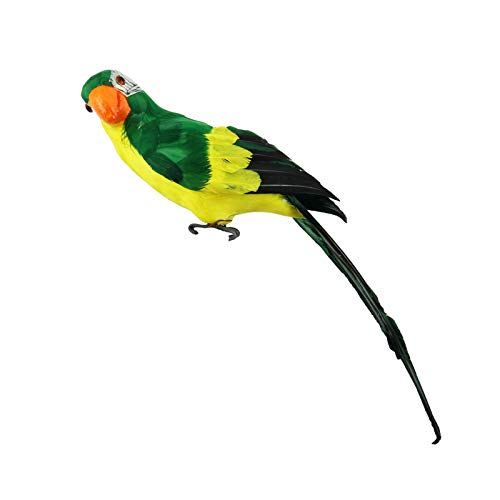 Facynde 45 cm Simulations-Papagei Deko Vögel Natur Vögel Deko Mit Clip Ara Idyllische Dekoration Federhandwerk Gartenzubehör Vogel von Facynde
