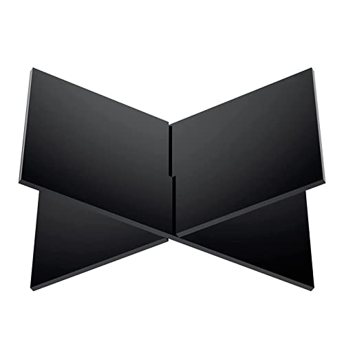 Buchhalter aus Acryl, X-Typ, multifunktionaler Buchhalter, Couchtisch, Buchständer zum Lesen, Desktop-Magazinständer, Tablet-Halter von Facynde