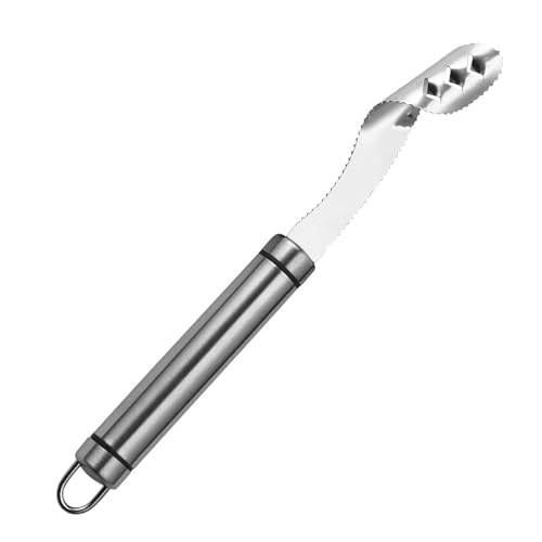 Chili Entkerner Edelstahl,Chili Samenentferner,Entferner Chili Entkerner,Paprika-Samen-Entferner Entkerner Werkzeuge, Pepper Seed Corer, Edelstahl Pfeffer Kernentferner, Entferner Chili Entkerner von Facynde