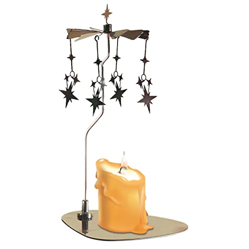 Facynde Drehbarer Kerzenhalter - Drehendes Karussell-Kerzenhalter Drehkerzenhalter-Set | Karussell-Kerzenhalter aus Edelstahl, drehender Teelichthalter Facynde Drehbarer Kerzenhalter - Drehendes Karussell-Kerzenhalter Drehkerzenhalter-Set | Karussell-Kerzenhalter aus Edelstahl, drehender Teelichthalter von Facynde