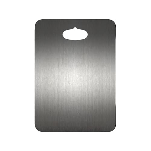 Edelstahl-Schneidebretter für die Küche,Edelstahl-Schneidebrett | Doppelseitige Schneidebretter in Lebensmittelqualität für die Küche | Küchenschneidebrett, Schneideplatte für Fleisch, Gemüse, Brot Edelstahl-Schneidebretter für die Küche,Edelstahl-Schneidebrett | Doppelseitige Schneidebretter in Lebensmittelqualität für die Küche | Küchenschneidebrett, Schneideplatte für Fleisch, Gemüse, Brot von Facynde