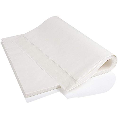 Facynde 100 STÜCKE Pergamentpapier Silikon-Backpapier Antihaft-sicheres Backpergament Doppelschicht Lebensmittelverpackungspapier Pergamentpapierbögen Hochtemperatur-Pergamentpapier von Facynde