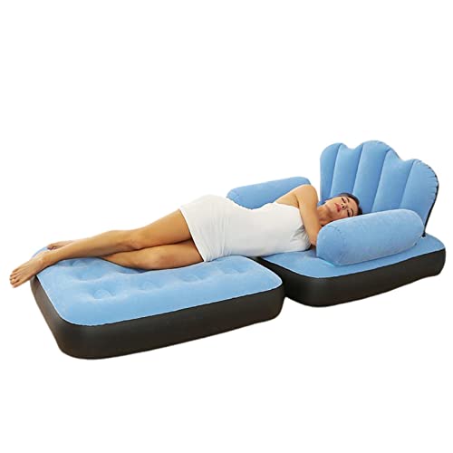 Facynde Aufblasbares Sofa, doppelschichtig, aufblasbar, tragbar, 5 in 1, faltbar | schwimmende Matratze für Pool, Bett für Camping, Wohnzimmer, Schlafzimmer von Facynde