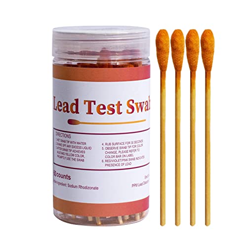 Facynde Blei Test Kit Sofort-Lead-Test-Kit Tauchen In Wasser Blei-Farb-Test-Kit Zum Testen Von Hausfarbe Für Alle Lackierten Oberflächen, Keramik, Geschirr, Hochempfindlicher von Facynde