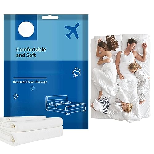 Facynde Hotelbettdecke Reisen | Weiche Bettdecke, Kissenbezug und Bettlaken 3-TLG./4-TLG. Set | Hautfreundliches Bettlaken für Spa, Übernachtung, Geschäftsreise von Facynde