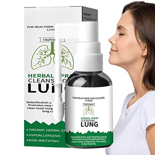 Facynde Lungenreinigungsspray,Safe Herbal Cleansing Lung Spray Atemerfrischungsspray | 20 ml Feuchtigkeitsspendendes Hals-Nasen-Pflegespray zur Beseitigung Einer verstopften Nase von Facynde