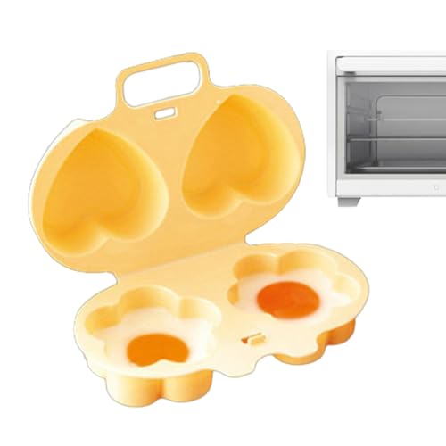 Facynde Mikrowellen-Eierkocher, Mikrowellen-Eierkocher | Eierpochierer und Eierkocher mit 2 Mulden | Sicherer und antihaftbeschichteter Eierkocher in Lebensmittelqualität für Sandwiches und Frühstück von Facynde