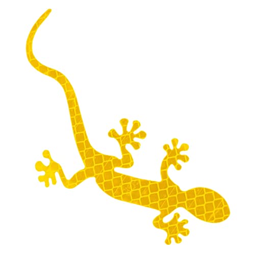 Facynde Reflektierende Warnaufkleber fürs Auto,Gecko-Autoaufkleber - Reflektierende Gecko-förmige Aufkleber zur Warnung,Lebendige Tieraufkleber mit Nachtsichtbarkeit für Geländefahrzeuge, Wohnwagen von Facynde