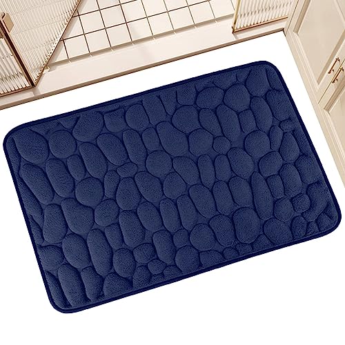 Facynde Saugfähige Badezimmer-Bodenmatte | Superabsorbierende Badewannen-Absorptionsmatte,Weicher Flanell, rutschfeste Unterseite, atmungsaktiv, super saugfähig, schnell trocknend, rutschfeste von Facynde