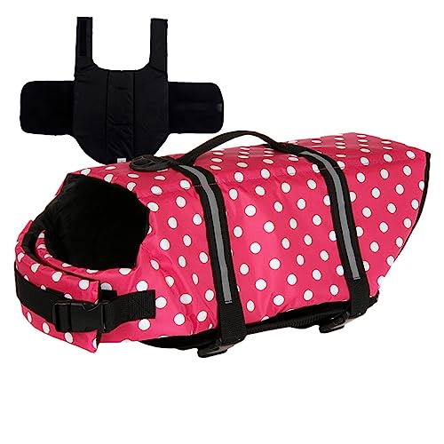 Facynde Schwimmweste für Hunde - Schwimmfähige Schwimmweste zum Schwimmen,Trockenes Schnelltrainingszubehör, atmungsaktive Weste mit hoher Sichtbarkeit für Welpen, Haustiere, Hunde, Katzen von Facynde