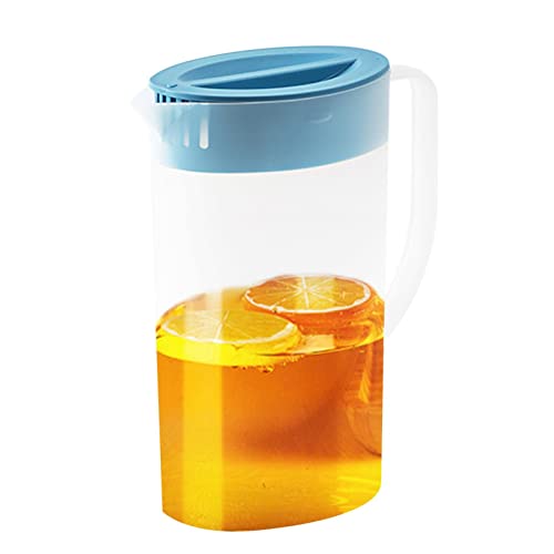 Facynde Trinkflasche Glas Glaskaraffe Mit Frucheinsatz Glaskrug Mit Deckel Glaskanne Für Kalte Und Heiße Wasser von Facynde
