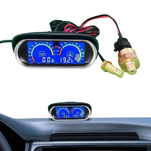 Facynde Wassertemperatur-Voltmeter-Messgerät - Multifunktionale automatische Wassertemperaturanzeige 2 in 1 - Multifunktionales -Auto-Messgerät, Wassertemperatur-Messgerät, präzise für Auto, Facynde Wassertemperatur-Voltmeter-Messgerät - Multifunktionale automatische Wassertemperaturanzeige 2 in 1 - Multifunktionales -Auto-Messgerät, Wassertemperatur-Messgerät, präzise für Auto, von Facynde