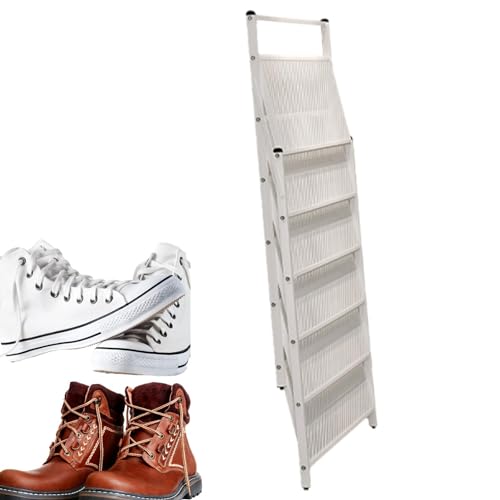 Facynde Zusammenklappbarer Schuhaufbewahrungs-Organizer, Faltbare Schuhaufbewahrung | Schuhregal aus Metall | Mehrschichtiges, faltbares Eckschuhregal für Schuhe im Eingangsbereich, Schrank, Flur, von Facynde