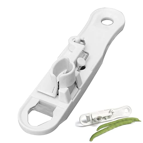 Grüne Bohnenschneidemaschine - Scharfer Bohnenschneider - Gemüseschneider Bean Shredder Slicer Remover Peeler Runner Weiß Küchenzubehör für Home Restaurant Facynde von Facynde