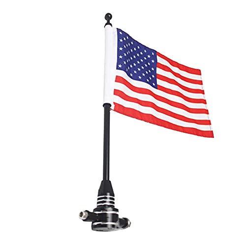 Motorrad-Flagge Amerikanische Flagge Dekorativer Fahnenmast Aus Aluminium Für Motorräder Mit Schwarze Basis von Facynde