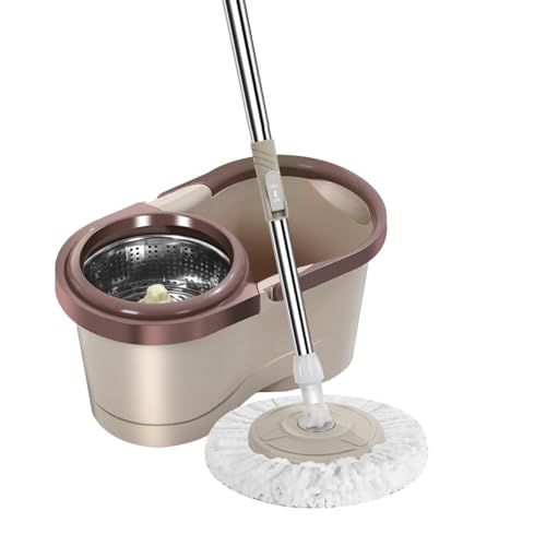 Wischmopp Komplett Set, Bodenwischer mit Teleskopstiel, Mikrofaser Moppkopf Wischmopp Set mit Eimer, Bodenwischer Set Wischmopp Komplett Set, Bodenwischer mit Teleskopstiel, Mikrofaser Moppkopf Wischmopp Set mit Eimer, Bodenwischer Set von Facynde