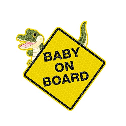 Zeichen-Aufkleber des Babys an Bord,Baby im Auto Aufkleber für Autos - Reflektierender Baby-an-Bord-Baby-Sicherheitsschild-Autoaufkleber, LKW, Wohnmobil, Boote, Fenster, Auto, Auto-Aufkleber von Facynde