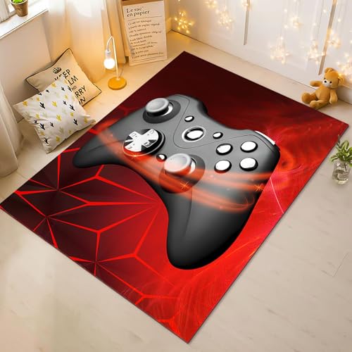 Fadaing Gamepad Teppich Wohnzimmer 160x230cm Schlafzimmer Kinderteppich Kinderzimmer, Aquarell Gamer Teppich Kinder Spielteppich Wohnzimmerteppich Fur Schlafzimmer Dekoration(2,80x160cm) von Fadaing