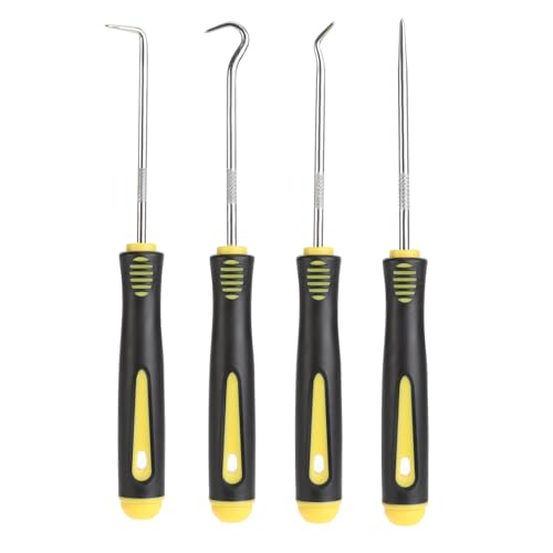 Haken- und Plektrum-Set, professionelles Haken- und Haken-Set, O-Ring-Dietriche mit Gummigriff, Mechaniker-Werkzeug-Set, Öldichtung, Präzisionshaken mit langer Reichweite, für Mechaniker Haken- und Plektrum-Set, professionelles Haken- und Haken-Set, O-Ring-Dietriche mit Gummigriff, Mechaniker-Werkzeug-Set, Öldichtung, Präzisionshaken mit langer Reichweite, für Mechaniker von Fadayunn