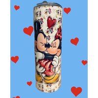 Getränkeflasche Mickey Mouse Paar Tumbler 590Ml von FadenZauberDesign