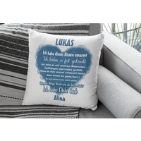 Kissen Umarmt Mit Namen Personalisiert Hochzeitstag Valentinstags Geschenk Mann von Fadensalat