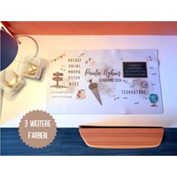 Schreibtischunterlage Schreibtisch Einschlung Schule Vorschule Mousepad Unterlage Block Hausaufgaben Personalisiert Mit Namen Geschenk von Fadenzug