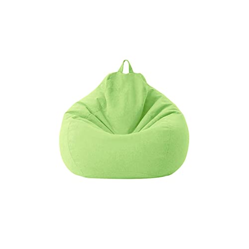 Faderr Sitzsack Bezug ohne Füllung Lazy Lounger Sitzsack Stuhlbezug Abnehmbarer Sitzsack Hülle Sitzsack-Sofas-Schutz mit Reißverschluss für Erwachsene und Kinder (grün, Größe: 70 x 80 cm) von Faderr