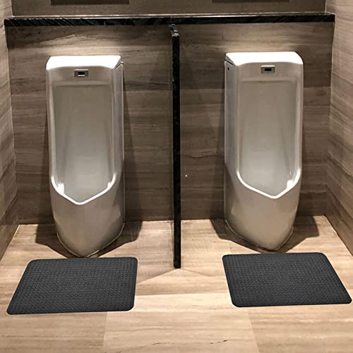 Fadiadem rutschfeste Urinal-Fußmatten (2er-Pack), Badezimmer-Bodenschutz-Toiletten-Urinal-Matte, Wiederverwendbarer/waschbarer Urinalbodenteppich, Kommerzielle Spritzmatten Pee Pad für Herrentoilette von Fadiadem