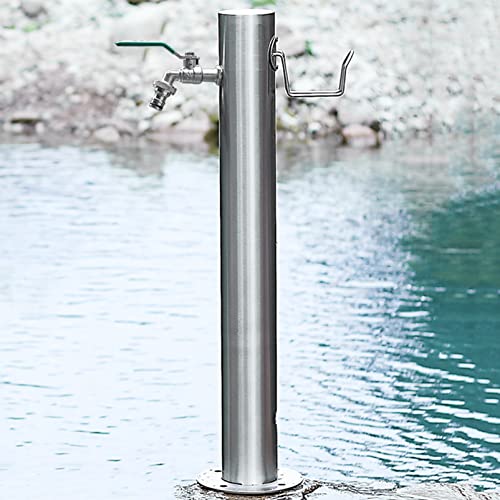 Garten Wassersäule Edelstahl Wasserspender Wasserverteiler, Freistehender Wasserhahn Bodenmontage Wasserhahn, Yard Hydrant Frostsicherer Wasserspielbrunnen, zum Gießen/Bewässern/Waschen Garten Wassersäule Edelstahl Wasserspender Wasserverteiler, Freistehender Wasserhahn Bodenmontage Wasserhahn, Yard Hydrant Frostsicherer Wasserspielbrunnen, zum Gießen/Bewässern/Waschen von Fadiadem